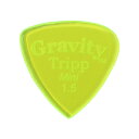 GRAVITY GUITAR PICKS Tripp -Mini- GTRM15P 1.5mm Fluorescent Green ギターピックグラビティギターピックは、ハンドメイドでピックを製作するアメリカのブランド。アクリル素材を職人の手によりひとつひとつ丁寧に加工され作られるピックは、美しく磨き上げられ、手に馴染む使い心地と、スムースな演奏性、すばらしいトーンを生み出します。アクリルを使用し独特のエッジデザインを採用する事で、速くラウドなプレイにも対応。一般的なピックに比べ耐久性も高く、同じトーン、同じ演奏性で長期間使用できるのも特徴です。シェイプ：Tripp Mini(JAZZ)ゲージ：1.5mmカラー：Fluorescent Green