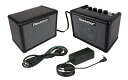 BLACKSTAR FLY Bass Stereo Pack ベース用ミニアンプ ステレオパックFLY 3 BASS MINI AMP本体とエクステンション・キャビネットに加えて、専用パワーサプライをセットにしたパックです。■FLY 3 BASS MINI AMP、FLY BASS 103 EXTENSION CAB、パワーサプライをセット■6ワット・ステレオ・セットアップで、PCスピーカーやMP3のプレイバックとしても最適■クリーンとオーバードライヴの2チャンネル仕様■迫力あるサウンドを実現する3インチ・フルレンジ・スピーカー■ミッドレンジを連続的コントロールするベースEQ■迫力ある低域を実現するSUBコントロール■MP3プレーヤーを接続して、ジャムや音楽再生が楽しめるMP3ライン・イン端子■録音やヘッドフォンに活躍できるエミュレーテッド・アウト端子■専用パワーサプライに加えて、乾電池(単3乾電池6本)での駆動も可能*FLY Stereo Packに乾電池は付属されていません。*パワーサプライで駆動する場合は、FLY Power Supplyを必ず使用してください。FLY Power Supplyは、FLY 3 Bassに搭載しているオリジナル・スピーカーの抵抗値に対して適切なオーディオ・パワーを供給し、高品位なサウンドを生みだす6.5V仕様の専用パワーサプライです。出力：3 Watts許容入力：3 Watts　