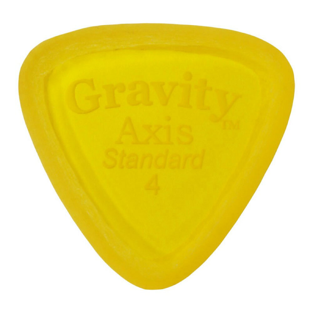 GRAVITY GUITAR PICKS Axis -Standard Master Finish- GAXS4M 4.0mm Yellow ギターピック