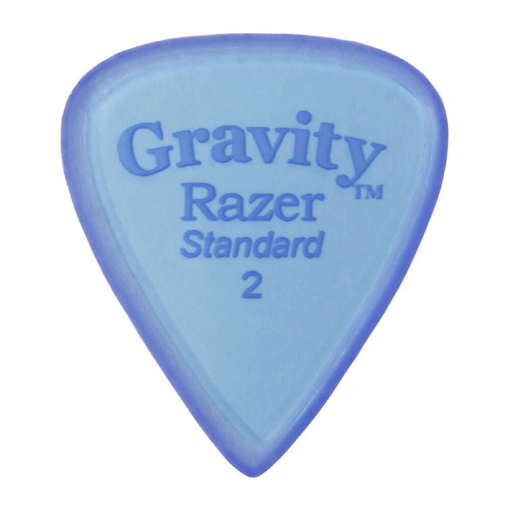 GRAVITY GUITAR PICKS Razer -Standard Master Finish- GRAS2M 2.0mm Blue ԥå