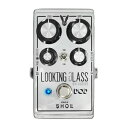 DOD Looking Glass Overdrive オーバードライブDOD LOOKING GLASS(ルッキング・グラス)は、ブティック・ペダル・メーカーの「SHOEペダル・カンパニー」とのコラボレーションにより誕生したオーバードライヴです。優れたレスポンスを発揮するクラスA-FET回路を採用した設計を持ち、レベルとゲインに加えて、ベースカット/トレブルとインプット・フィルター・コントロールを搭載しています。さらにローとハイのモードを切り替えられるハイ/ロー・スイッチも搭載しています。パッシヴ・ギター、アクティヴ・ギターどちらのタイプでも最適な入力インピーダンスを提供するDIPスイッチも基板に装備しています。LOOKING GLASSは、トゥルー・バイパスですので、エフェクト・オフ時にオリジナル信号を劣化させることもありません。軽量なアルミニウム製のシャーシは持ち運びにも便利です。エフェクトボードにおける接続もシンプルに配置できます。Specificationsコントロール：LEVEL、GAIN、INPUT FILTER、BASS CUT / TREBLE、HIGH/LOW Switch、Footswitchジャック：Input、Outputインプット・インピーダンス：260k Ohms (DIPスイッチがON時) エフェクトオン時 235k Ohms (DIPスイッチがOFF時) エフェクトオン時アウトプット・インピーダンス：1k Ohms エフェクトオン時インプット・インピーダンス：トゥルーバイパス　エフェクトオフ時アウトプット・インピーダンス：トゥルーバイパス　エフェクトオフ時電源：9Vアルカリ・バッテリーまたはPS0913DCアダプター(別売)消費電流：4mA(9V標準)サイズ：117(L)×73(W)×53(H)mm(ゴム足含まず)重量：267g(9Vバッテリー含まず)Details/Looking Glass Overdrive・クラスA -FE T回路によるオーバードライヴ・レベル、ゲイン、ベースカット/トレブル、インプット・フィルターの4コントロール・ハイ/ロー・スイッチ・最適な入力インピーダンスを提供するDIPスイッチ・トゥルー・バイパス・コンパクトなデザイン・軽量なアルミ筐体・9V DCパワー・サプライ・ジャック・視認性に優れたブルーLED　