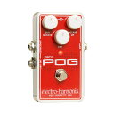 ELECTRO-HARMONIX NANO POG Polyphonic Octave Generator エフェクター オクターバーポリフォニック・オクターブ・ジェネレーター"POG"のシリーズで 最も小さいのがこのNANO POGで、エフェクトボード上での占有スペースが 出来る限り小さくなるようデザインされています。POGシリーズの他の機種同様トラッキング（追従性）もサウンドも非の打ち所が ありません。DRY, SUB OCTAVE、OCTAVE UPのコントロールに加え、 スイッチングノイズの少なさが、さらにペダルの完成度を高める要因となっています。Specs場所をとらない"超"省スペース設計コードやスイープ、単音のいずれにも完璧なトラッキング12弦ギター、またはベースのような重厚な低音サウンドを実現美しいオルガンのようなサウンドオリジナルピッチと上下オクターブ音のボリュームを調整可能ドライ音/エフェクト音それぞれにアウトプットジャックを装備アダプター JP9.6DC-200付属　