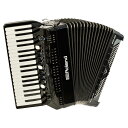 Roland FR-4X BK V-Accordion ブラック デジタルアコーディオン ピアノ鍵盤タイプ中型サイズのボディに、最新の音源を搭載。幅広い演奏シーンで活躍するVアコーディオン（ピアノ鍵盤タイプ）伝統のアコーディオンに革新的なデジタル技術を融合したV アコーディオンから、FR-4x が登場。軽量で使いやすい中型クラスのサイズ（右手ピアノ鍵盤37鍵）に、フラッグシップ・モデルFR-8x 直系の最新音源を搭載しました。内蔵音色はアコーディオン音色、オーケストラ音色ともに大幅に強化。2つのメイン・スピーカーに1ツイーターを加えた新スピーカー・システムが、クリアで迫力のあるサウンドを実現します。操作パネルも最新のユーザー・インターフェースに統一し、操作性が飛躍的に向上。専用エディターを使用すれば、FR-8x 相当の音色のカスタマイズも可能です。コンパクトながらもV アコーディオンの楽しさが凝縮された1台です。【特徴】・右手ピアノ鍵盤37鍵盤、左手ボタン鍵盤120ボタン。・軽量、コンパクトな中型サイズのVアコーディオン。・フラッグシップ・モデルFR-8x直系の音源を搭載。・ヘッドホン端子、アウトプット端子を装備。・100アコーディオン・セット（うちプリインストール数67）、162オーケトラ音色、32オルガン音色、3ドラムセットと、多彩な音色を内蔵。・エフェクトは、コーラス、リバーブ、オルガン用ロータリー・エフェクトを搭載。・本体のレコーダーには、オーディオ録音が可能。・クイックかつ敏感に反応する高度なベローズ・コントロール。・空気穴やベローズカーブの調節により、蛇腹の操作感の調整が可能。・パワフルな内蔵スピーカー・システム（2メイン・スピーカー＋1ツイーター）。・カスタムLCD搭載で、わかりやすい操作。・拡張音源用の4つの拡張スロットを搭載（バルカン、ダラッペ音色の2音色は、プリインストール済み）。・FR-4x専用エディター（PC用）を用意。・USBコンピューター端子、MIDI端子を搭載。・USBメモリー端子搭載。オーディオ再生、録音が可能。・市販充電池10本（単三形）にてバッテリー駆動が可能。・イタリア製。カラーはブラック、レッドの2カラー。■多彩なジャンルの演奏を可能にする内蔵音色。伝統のアコーディオンに革新的なデジタル技術を融合したV アコーディオン。軽量ながらも本格的な演奏が可能な37鍵盤の最も使いやすいモデルに、フラッグシップFR-8x直系の最新音源を搭載しました。蛇腹のコントロールに対して、クイックかつダイナミックなサウンドを実現します。Vアコーディオンならではの豊富な内蔵音色も強化。フレンチ・ミュゼット、ジャーマン・フォークなど世界のアコーディオン・サウンドは、67セットをプリインストール。オーケストラ音色はローランド最新のキーボードより人気音色を厳選し、160種類以上の音色を搭載しました。ベース・ボタンはフリー・ベースにも対応。1台でジャンルやニーズに合わせた多彩なサウンドを演奏できるモデルです。■伝統的なアコーディオンに、使いやすさをプラス。アコースティック・アコーディオンと同じサウンド、奏法に、デジタルならではの使いやすさをプラス。軽量、メンテナンス不要で、気軽に持ち運びが可能。アコーディオン演奏の要である蛇腹の操作感も、ベローズカーブや空気穴の調節の組み合わせで、お好みの状態に設定ができます。バッテリー駆動に対応し、単三形充電池10本で、約5時間の連続使用が可能（スピーカーON設定時）。もちろん専用ACアダプターでの使用も可能です。デジタルだからこそ、手軽にアコーディオン演奏をお楽しみいただけます。■デジタルで広がるアコーディオンの魅力。自宅練習からライブ・パフォーマンスまで、あらゆるシーンでデジタルならではの機能が演奏をサポート。本体ボリュームの調整や、ヘッドホンの使用は、場所や時間帯を選ばずに演奏を楽しめます。本体内蔵のスピーカーは、2つのメイン・スピーカーに加え、1つのツイーターを装備。クリアで迫力のあるサウンドを実現しています。収録時にはマイクの設置が必要なアコースティック・アコーディオンに対して、Vアコーディオンはラインアウトで収録が可能。ノイズの調整がむずかしい収録も、手軽に行うことができます。さらに、FR-4xは本体にUSBメモリー端子を装備。演奏をUSB メモリーに録音、再生することができます。インプット・ミニ端子を備え、スマートフォンやタブレットの音楽ライブラリーをFR-4x 本体で再生が可能。オケを再生しながら演奏するプレイ・アロング演奏を楽しめます。ヘッドホン使用時には、周囲に気兼ねせずに一人アンサンブル演奏も。さらに、USBメモリーには、本体設定の保存も可能。いつでもどこでもお気に入りの状態で、演奏をお楽しみいただけます。【Specs】●右手鍵盤：37鍵盤（ベロシティー対応）●左手ボタン鍵盤：120ボタン（ベロシティー対応）●ベース＆コード・モード（左手ボタン鍵盤配列）：2 Bass Rows、3 Bass Rows A-7th、3 Bass Rows A-5dim、3 Bass Rows B-7th、3 Bass Rows B-5dim、3 Bass Rows Bx-7th、3 Bass Rows Belgium●フリー・ベース・モード（左手ボタン鍵盤配列）：Minor 3rd、Bajan、Fifth、North Europe、Finnish●ベローズ（蛇腹）：高感度センサーによる空気圧検出ベローズ調節つまみ●ベローズ・カーブ：Fixed Low、Fixed Med、Fixed High、X-Light、Light、Standard、Heavy、X-Heavy、Close、Open、Tango、Traditional、Jazz、Classic、Dynamic1、Dynamic2●最大同時発音数：128音●音色数（アコーディオン・セット数）：100アコーディオン・セット1セットあたりの音色数（レジスター・ボタンに登録できる音色数）：右手レジスター・ボタン：アコーディオン音色＝14、オーケストラ音色＝14、オルガン音色＝14左手レジスター・ボタン：ベース＆コード音色＝7、フリー・ベース音色＝7、オーケストラ・ベース音色＝7、オーケストラ・コード音色＝7、オーケストラ・フリー・ベース音色＝7●リード・フッテージ：右手リード＝7、ベース・リード＝5、コード・リード＝3、フリー・ベース・リード＝2●オーケストラ音色：162 ※オーケストラ音色は、オーケストラ・ベース音色、オーケストラ・コード音色、オーケストラ・フリー・ベース音色でも使用可能。●オルガン音色（Virtual Tone Wheel）：32（右手、オーケストラ・コード、オーケストラ・フリー・ベース）、16（オーケストラ・ベース）●ドラム・セット：3●ユーザー・プログラム：98：7ユーザー・プログラム・バンク×14レジスター・ボタン●音源：PBM（Physical Behavior Modeling）音源●マイクロ・チューニング・プリセット：16種類：Off、Dry、Classic、F-Folk、American L/H、North Europe、German L/H、D-Folk L/H、Alpine、Italian L/H、French、Scottish●ファイン・チューニング（リード・フッテージ8-／8+）：-100〜0〜+100●リバーブ：8種類 ※ディレイ・タイプ含む。●コーラス：8種類 ※ディレイ・タイプ含む。●オルガン用ロータリー・エフェクト：Slow／Fast●「Cassotto」シミュレーション：有り●内蔵スピーカー用4バンド・イコライザー：有り●パネル操作子：つまみ、レジスター・ボタンVolume、Balance、Reverb、Chorus、右手レジスター・ボタン7×2※A/Bボタンによりレジスター・ボタンに登録されている音色を切替。左手レジスター・ボタン7●ナビゲーション・ボタン：Menu/Write、Exit/No、Enter/Yes、Cursor 、Value -/+（Set Down/Up）●その他のボタン：右手パートボタン（Accordion、Orchestra、Organ）左手パートボタン（Drums、Orch Bass、Orch Chrd/F.Bass、F.Bass、Bass&Chrd）User Program、Song List、Play/Pause、Rec、Power●アサイナブル・ボタン：6（左手ボタンの右端6つのボタンに様々な機能をアサイン可能）●右手鍵盤モード：レイヤー（Zone）、ハイ、ロー●オクターブ・シフト：-3、0、+3（オーケストラ音色）この設定は、Setごとに保存できます。-1、0、+1（右手のアコーディオン／オーケストラ／オルガン）この設定は、ユーザー・プログラムごとに保存できます。●オーケストラ・コード　ギター・モード：Gtr Table1、Gtr Table2、Gtr Table3●サウンド・エディット：可能 ※専用エディターによるフル・エディットが可能。●ベース・トゥ・トレブル：有り●パート・ミュート：Accordion、Orchestra、Organ、Bass&Chord、Free Bass、Orch Bass、Orch Chord、Orch Free Bass●ベース＆コード＋ドラム音色：ドラム、パーカッション音色を左手ボタン鍵盤（ベース＆コード）にアサイン可能。●オーディオ・プレーヤー、オーディオ・レコーダー：USBメモリーからのMP3／WAVファイルの再生、USBメモリーへのWAVファイルの録音●スピーカー・オン／オフ：可能●左手ボタン鍵盤のレイヤー：可能●ディスプレイ：カスタムLCD（8文字+16セグメント×4）●定格出力：2×11W●スピーカー：2×10cm / 1×ツィータ●Wave拡張：8MB×4インターナル・エリア（音色ロード用）※工場出荷時、2つのエリアにプリインストール済み。●電源：ACアダプター電池（単3型ニッケル水素電池10本：別売）※連続使用時のバッテリー寿命：スピーカー・オン時5時間、スピーカー・オフ時9時間●消費電流：2,000mA●接続端子：アウトプット端子（L/Mono、R/Mono）（標準タイプ）ヘッドホン端子（ステレオ標準タイプ）インプット端子（ステレオミニタイプ）MIDI端子（INもしくはOUT）USB MEMORY端子USB COMPUTER端子（USB Hi-Speed MIDI対応）（※パソコンのUSB端子とUSBケーブルは、Hi-Speed USB対応のものをお使いください。）DC IN端子●付属品：ACアダプター電源コード（ACアダプター用）取扱説明書保証書リファレンス・キャップ（ベース・ボタン用）ストラップアコーディオン・カバーケーブル・ファスナー●別売品：USBメモリー専用ソフト・バッグ（BAG-FR-3）ヘッドホンMIDIフット・コントローラー（FC-300）【外形寸法】幅 (W)：481 mm奥行き (D)：270 mm高さ (H)：430 mm質量：8.9 kg〜