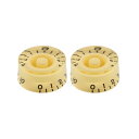 ALLPARTS KNOB 5006 Cream Speed Knobs コントロールノブ※パーツの取り扱いには、相応の技術と知識が必要になります。自己責任にて、取り扱い可能な方のみ、ご検討下さい。スピード・ノブクリームインチサイズスプリットシャフト専用エンボス文字2個入り　