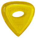 GRAVITY GUITAR PICKS Classic Pointed -Standard Elipse Grip Hole- GCPS4PE 4.0mm Yellow ピックグラビティギターピックは、ハンドメイドでピックを製作するアメリカのブランド。アクリル素材を職人の手によりひとつひとつ丁寧に加工され作られるピックは、美しく磨き上げられ、手に馴染む使い心地と、スムースな演奏性、すばらしいトーンを生み出します。アクリルを使用し独特のエッジデザインを採用する事で、速くラウドなプレイにも対応。一般的なピックに比べ耐久性も高く、同じトーン、同じ演奏性で長期間使用できるのも特徴です。シェイプ：Classic Pointed Standard Elipse Grip Holeゲージ：4.0 mmカラー：Yellow