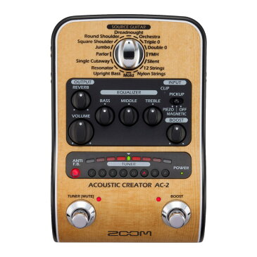 ZOOM AC-2 Acoustic Creator アコースティックギター用プリアンプ