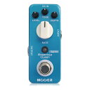 Mooer Ensemble Queen ベース用コーラスMooerでは、常にベーシストのニーズを考え、ベースプレイヤーが必要とするエフェクトを開発しています。Mooer Ensemble Queenは、ベース用のコーラスペダルです。ハイクオリティコンポーネンツにより、Ensemble Queenはローエンドの再生能力を強化しました。リッチなコーラスサウンドはステレオコーラスのように音が広がり、鮮やかなパフォーマンスを実現します。コントロールノブにより暖かなコーラスからサイケデリックなトーンまで、音色をコントロール可能。オリジナルトーンの強さをキープしたまま、美しいエフェクトをかけることができます。●特徴・ベースのために作られたデジタルコーラスペダル・ローエンドをより強化したサウンド・暖かなコーラスからサイケデリックなトーンまで・フルメタル筐体・超小型、コンパクトデザイン・トゥルーバイパス・スタンダードなDC9Vアダプターで駆動●コントロール・RATE：コーラスのスピードをコントロールします。・LEVEL：コーラスエフェクトの音量を調整します。・DEPTH：コーラスのかかりの深さを調整します。・TONE：コーラスエフェクトの音色を調整します。●スペック・インプット：1/4インチモノラルオーディオジャック（インピーダンス：470kΩ）・アウトプット：1/4インチモノラルオーディオジャック（インピーダンス：100Ω）・電源：レギュレートされたセンターマイナスDC9Vアダプター（電池はご使用になれません）　メーカー推奨電源アダプター：Mooer PDNT-9V2A、Mooer PDNW-9V2A、One Control EPA-2000・消費電流：110mA・サイズ：93.5mm(D)×42mm(W)×52mm(H)・重量：145g