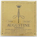 AUGUSTINE IMPERIAL 2nd 2弦 クラシックギター弦 バラ弦輝かしい音色と耐久性を誇るナイロン弦を世界で初めて開発、またたくまにギター弦の標準となり、ギタリストの間で絶大な人気を誇るブランド、それが「オーガスチン」です。インペリアル高音弦は、リーガルと比べてゲージが細めになっており、弾きやすく軽いアクションが特長です。2弦※1本での販売です。