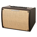 IBANEZ T30II TROUBADOUR アコースティックギター用アンプTROUBADOUR AMPLIFIERカフェや比較的小さなライブハウスで演奏するとき、多くのプレイヤーにとってステージへ持ち込むアコースティック・アンプに最も必要なことは何でしょうか？「深くしみわたるような、自然な鳴り」だと答える人がいるかもしれません。そして「持ち運びやすさ」と答える人も多いのではないでしょうか。まるでハンド・クラフトのブティック・アンプのような落ち着いた雰囲気を持つTroubadour(トルバドール)はそんなプレイヤーに最適なアコースティック・ギター・アンプといえます。例えば近くのカフェ・ライブで爪弾く。例えばパーティ会場でかき鳴らす。そんなとき、Troubadourのサウンドがきっと部屋中を満たしてくれるでしょう。Troubadourは「サウンド」と「ポータビリティ」を追求してデザインされているのですから。【特徴】・カフェや小規模ステージ演奏に適する30W出力。・ツイーター内臓の8”コアキシャル・スピーカー。・楽器用(1/4”フォーン)とマイク用(XLR)の2チャンネル・インプット＆コントロール。それぞれボリューム・コントロールと2バンドのイコライジングが可能です。・楽器用チャンネルにはコーラス・エフェクト搭載。・豊かな空間的奥行きを表現するデジタル・リバーブ搭載。両チャンネルそれぞれ独立してコントロール可能です。・AUXインプット。お持ちの音楽プレイヤーなどのデバイスを繋ぐことが可能です。・1⁄4”フォーン用アウトプット。【Specs】■Output：30W@8Ω■Speaker 8” Coaxial Speaker(with Tweeter)■Controls：・Guitar Channel with Volume, Bass, Treble, Chorus with On/Off switch, Reverb with On/Off switch・Microphone Channel with Volume, Bass, Treble, Reverb with On/Off switch, Master Volume■I/O’s：Guitar input, Microphone input(XLR), Aux input, Line out■Cabinet：Closed back■Size (mm)：363(W) x 263(D) x 273(H)■Weight：6.35kg