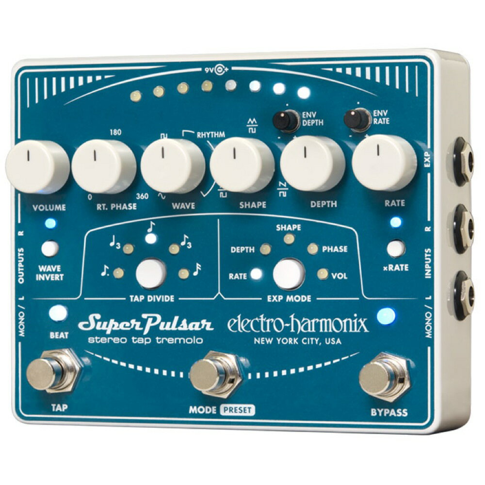 ELECTRO-HARMONIX Super Pulsar ステレオタップ トレモロ