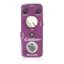 Mooer Echolizer ディレイ エフェクターEcholizerはクラシックなアナログディレイエフェクト特有のあたたかな質感のディレイを再現するディレイペダルです。ディレイタイムは25ms〜600msの範囲で自由に設定することができます。そのナチュラルさから、クリーントーンはもちろん、歪みや他のエフェクターと一緒の使用もおすすめです。Echolizerはトゥルーバイパス仕様なので、バイパス時に音色が変わる心配もありません。電源はDC9Vセンターマイナスアダプターで動作します。電池での動作には対応していません。●特徴・アナログディレイの特徴を再現した暖かなディレイサウンド・フルメタル筐体・超小型、コンパクトデザイン・トゥルーバイパス・スタンダードなDC9Vアダプターで駆動●コントロール・ECHO：ディレイサウンドの音量を調整します。・F.BACK：ディレイのフィードバックを調整します。・TIME：25〜600msの範囲でディレイタイムを調整します。●スペック・インプット：1/4インチモノラルオーディオジャック（インピーダンス：1MΩ）・アウトプット：1/4インチモノラルオーディオジャック（インピーダンス：470Ω）・電源：レギュレートされたセンターマイナスDC9Vアダプター（電池はご使用になれません）　メーカー推奨電源アダプター：Mooer PDNT-9V2A、Mooer PDNW-9V2A、One Control EPA-2000・消費電流：40mA・サイズ：93.5mm(D)×42mm(W)×52mm(H)・重量：160g・種類：ディレイ（ギター用）・アダプター：9Vセンターマイナス・電池駆動：-・コントロール：ECHO、F.BACK、TIME