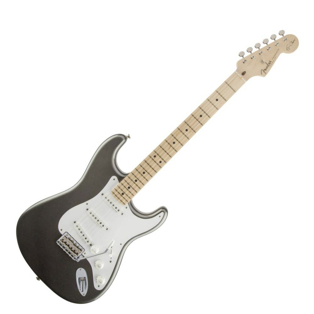 Fender Eric Clapton Stratocaster PTR エレキギターSLOWHAND SOUND AND STYLE「Eric Clapton Stratocaster 」は、その多彩なサウンドで"スロウハンド"ファンを虜にします。アルダー・ボディに、3基の「Vintage Noiselessピックアップ」を搭載。25dbアクティブ・ミッド・ブースト回路で、このモデル特有のサウンドを演出。本人の仕様に基づき、特別な"V"シェイプのネックを採用。木製ブロックにより固定されたトレモロ・ユニットを採用しています。特長アルダー・ボディヴィンテージのNoiselessピックアップアクディブ・ミッド・ブーストおよびTBXトーン回路特別なソフト"V"シェイプのネックヴィンテージスタイルのブロックされたシンクロナイズド・トレモロ・ブリッジスペック：モデル：Eric Clapton Stratocaster, Maple Fingerboard, Pewterモデル番号：117602843カラー：Pewterボディ：Alderボディフィニッシュ：Urethaneボディシェイプ：Stratocasterネック：Mapleネックフィニッシュ：Satin Urethaneネックシェイプ：Soft "V"スケール：25.5" (648 mm)フィンガーボード：Mapleフィンガーボードラジアス：9.5" (241 mm)フレットナンバー：22フレットサイズ：Vintage-Styleナット：Synthetic Boneナット幅：1.650" (42 mm)ポジションインレイ：Black Dotsトラスロッド：Standardトラスロッドレンチ：1/8" Hex (Allen)ブリッジピックアップ：Vintage Noiseless Single-Coil Stratミドルピックアップ：Vintage Noiseless Single-Coil Stratネックピックアップ：Vintage Noiseless Single-Coil Stratコントロール：Master Volume, Tone 1. Master TBX Tone Control, Tone 2. Master Active Mid Boost (0-25dB). Mid boost kitピックアップスイッチ：5-Position Blade: Position 1. Bridge Pickup, Position 2. Bridge and Middle Pickup, Position 3. Middle Pickup, Position 4. Middle and Neck Pickup, Position 5. Neck Pickupピックアップコンフィギュレーション：SSSブリッジ：6-Saddle American Vintage Synchronized Tremoloハードウェアフィニッシュ：Chromeチューニングマシーン：6-in-Line American Vintageピックガード：1-Ply Whiteコントロールノブ：White Plastic弦：Fender USA 250R, NPS, (.010-.046 Gauges)フューチャー：Special Soft "V" Shape Neck, Blocked Tremolo, Active Mid-Boost Circuit