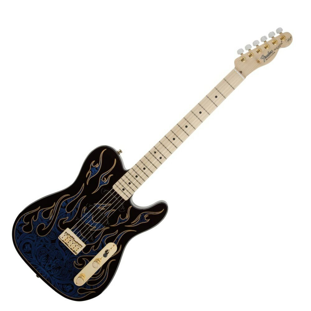 tF_[ Fender James Burton Telecaster BLUE PAISLEY FLAMES GLM^[