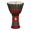 TOCA SFDJ-9RP ジャンベFreestyle Djembe 9",Bali RedFREESTYLE DJEMBESFREESTYLE ROPE TUNED DJEMBESフリースタイル・ジャンベ ロープチューニングモデル。タフな合成樹脂シェル、選び抜かれたゴートスキン（本革）ヘッドを採用しています。肩にかけて運べ、ソリッドで本格的な音色を実現しました。プレイスタイルを選ばない、まさにフリースタイルなビートを刻むジャンベです。■ライトウェイトで頑丈な合成樹脂シェル。■優れたベース・トーンと澄んだ高域。■ゴート・スキン(本革)ヘッドは本格的なルックスとサウンドを両立。■編みこまれたコアのアルペン・ロープを採用し、安定したチューニングにリッチなベーストーン（特に10”＆12”サイズ）、シャープで鋭いリムショットを実現。