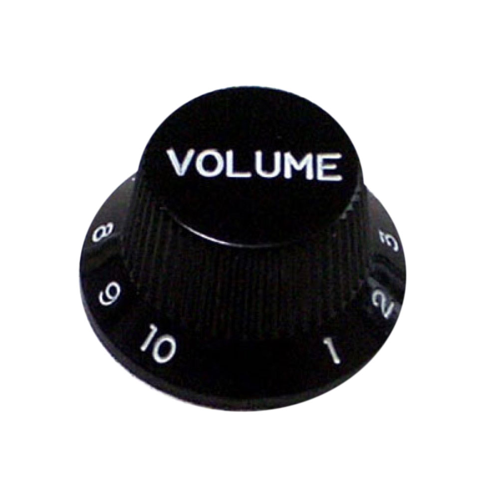 Montreux Strat Volume Knob Metric BK No.8865 ギターパーツ