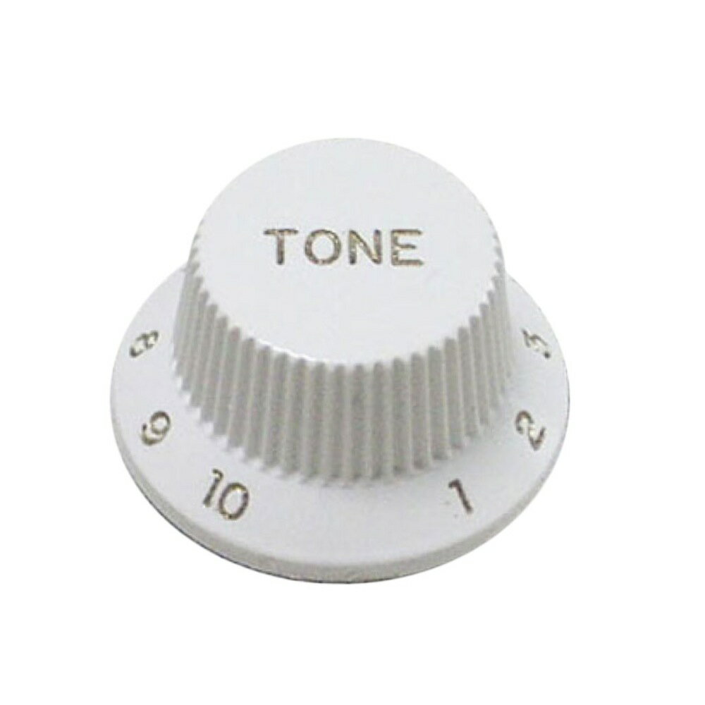 Montreux Strat Tone Knob Metric White No.8868 ギターパーツ