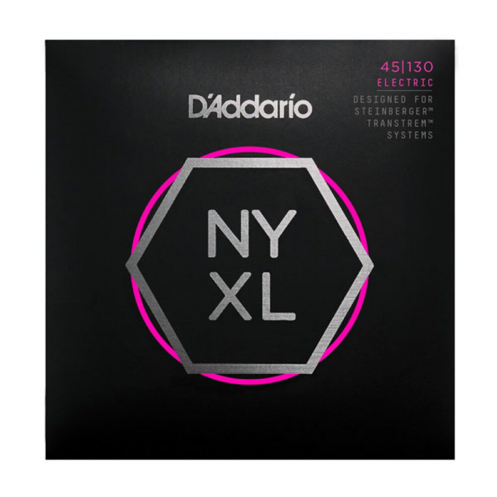 D'Addario NYXLS45130 ダブルボールエンド エレキベース弦 5弦ベース用D'Addarioの次世代エレキ弦NYXLシリーズに、Steinberger Bass用セット弦がラインナップに追加。D'Addario独自の新素材、NY Steelを採用したNYXL弦は、圧倒的なチューニング安定性、繰り返されるピッチのベンドにも耐える高耐久性が備わった、D'Addarioが誇る次世代のエレキベース弦です。Steinbergerシステムを採用したベース用に特化したダブルボールエンド仕様です。【特徴】・Steinberger用のD'Addario NYXL弦は、他のD'Addario弦と同様に、全てニューヨークで製造されています。製品の素材から見直す事で、優れたチューニング安定性と耐久性能を兼ね備え、素晴らしいトーンを奏でてくれます。・Steinbergerのベース用に開発されたダブルボールエンド仕様のSteinberger専用弦です。String Gauges:.045 .065 .080 .100 .130