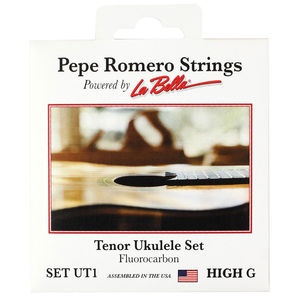 Pepe Romero UT1 ウクレレ テナー 弦 Hi-Gセットロメロ・クリエイションズのウクレレに張られている弦です。テナー Hi-Gセット