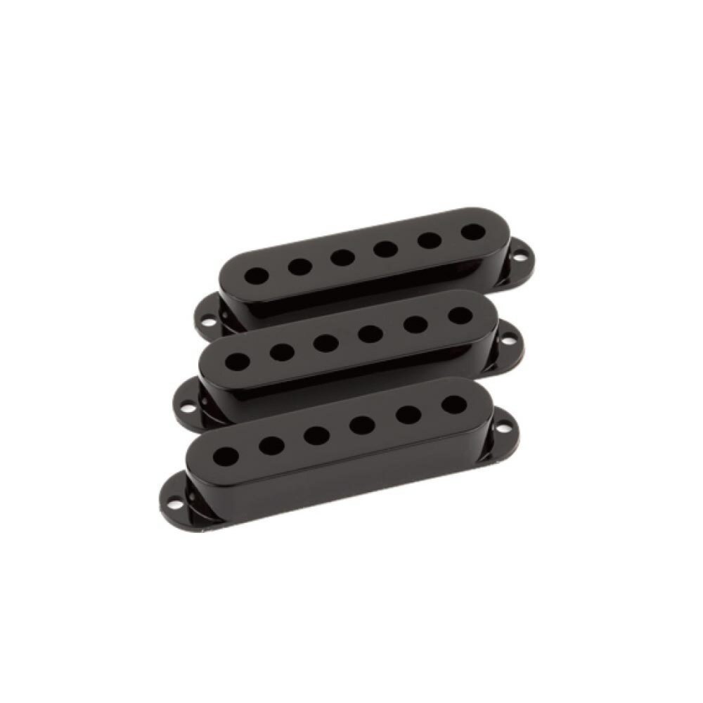 フェンダー Fender Stratocaster Pickup Covers Black ピックアップカバー