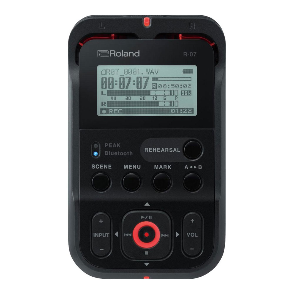  ROLAND R-07 BK High Resolution Audio Recorder ǥ쥳