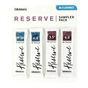 ※商品の性質上、商品の返品・交換はお受け出来ません。D'Addario Woodwinds/RICO LDADSPRECL355 レゼルヴ B♭クラリネットリード サンプラーパック [R3.5+ R4.0 RC3.5+ RC4.0]Reserve サンプラーパック同一種類での異なる強度が1パックになったトライアルキットです。4枚1パックでの販売となります。レゼルヴ スタンダード B♭クラリネットダダリオ社オリジナルの、革新的な新しい機械で生産。さらに正確なカットで均質性が高まりました。厳選した材料を使用：繊維密度が高いケーン根元の2節のみ使用。柔軟かつコシのあるリードが生産でき、耐久性にも優れています。特徴・音の立ち上がりを向上するために、アンファイルドカットからファイルドカットへ変更しました。・リード自体に厚みをおさえ、まとまりのある音色に仕上げました。・カット部分は短めで、低音から高音まで均一に鳴らすことが可能です。・先端の厚みをおさえ、レスポンスの良さを追求しました。・高品質リードでありながら、初心者にもお求めやすい価格に設定致しました。・B♭クラリネットリード用・4枚入り・硬さ：レゼルヴ 3.5+ 4.0レゼルヴクラシック 3.5+ 4.0