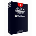 MARCA SUPERIEURE アルトクラリネット リード [3.1/2] 10枚入り※画像はサンプルです。詳しくは、商品説明をご覧下さい。※商品の性質上、商品の返品・交換はお受け出来ません。スペリアルリードは、E♭クラリネットからコントラバスクラリネット、ソプラニーノサクソフォンからバスサクソフォンまでのリードを製造しています。従来のリードより一段と進化させるため、マーカ社ではケーンの吟味から製造工程にも十分な配慮を行い、バランスの良い豊かな音量、はりのある音色と反応の良さ、しかも耐久性のあるリードを開発しました。製品の均一性に優れており、経済的なリードです。種類：アルトクラリネット（10枚入）強度：3-1/2