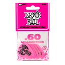 アーニーボール ERNIE BALL Everlast Guitar Picks ＃9179 Pink 0.60mm 12枚入り