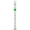 【2/15エントリーで最大P20倍】 NUVO FGREGNJP Recorder White/Green ソプラノリコーダー ジャーマン式