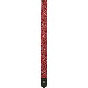 Perri’s TWS-6537 2" Nylon Webbing RED BANDANA ギターストラップ