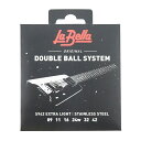 La Bella S942 Extra Light Doble Ball System 09-42 エレキギター弦ラベラ社の社長であるリチャード・ココ・ジュニアとスタインバーガー社の創設者ネッド・スタインバーガーが革新的なギターであるヘッドレスギターのために特別に開発した弦です。正確なレングスと最適なテンションを実現し、Sトレム、Rトレムシステム装備モデルにご使用いただけます。対応：「Sトレム」「Rトレムシステム」装備モデル。※トランストレムを搭載したモデルには対応しておりません。S942 Extra Light.009 .011 .016 .024w .032 .042
