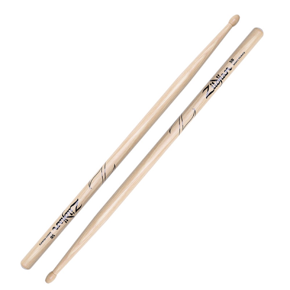 ZILDJIAN LAZLZ5B Hickory Series 5B WOOD NATURAL DRUMSTICK ドラムスティック