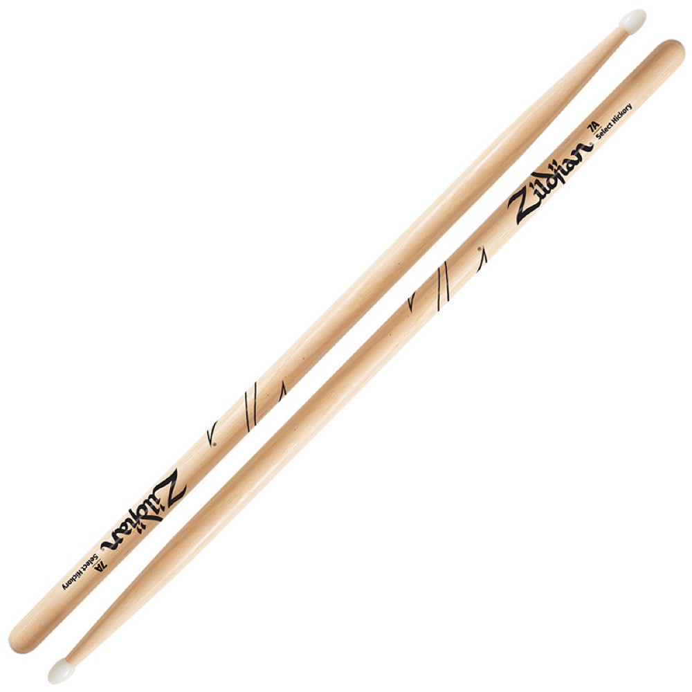 ZILDJIAN LAZLZ7AN Hickory Series SUPER 7A NYLON NATURAL DRUMSTICK ドラムスティック