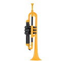 【2/15エントリーで最大P20倍】 pInstruments PTRUMPET PTRUMPET1Y Yellow プラスチック製トランペット