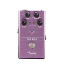 Fender The Pelt Fuzz ファズ ギターエフェクター質のよいファズペダルは、なくてはならないもの。素晴らしく歯切れのよい安定したファズサウンドは、長い間ロックトーンのコーナーストーンとされてきました。完全オリジナルデザインのThe Pelt Fuzz には、いくつかのトリックが隠されています。Level、Fuzz、Tone というお馴染みのコントロールに加え、サウンドの輪郭を調整するBloomコントロールも付いています。ミッドレンジをブースト/ カットする秘密兵器のMid スイッチが、サウンドコントロールにオプションを加えます。さらに、Thick スイッチでサウンドに厚みを加えることもできます。フェンダーのエキスパートによってデザインされたThe Pelt Fuzz は、完全オリジナルのサーキットを内蔵しています。本ペダルの設計にあたっては多くのプレイヤーの意見を聴き、最終的にステージでの使用に適したストンプボックスに仕上がりました。シャシーには、軽量かつ耐久性の高いアルマイトを採用。Amp Jewel LED が、ベダルボードに伝統的なフェンダーの風格を与え、LED バックライト付きのノブは、暗いステージ上での操作を可能にします。さらに、マグネット式のバッテリードア（特許出願中）により、9Vバッテリーの交換が素早く簡単にできます。伝統的なファズエフェクターに驚くほど忠実なThe Pelt Fuzz は、伝説のサウンドを再現できるシリコンファズトーンです。【Features】Silicon fuzz effect pedalMid and Thick voicing switchesLED-backlit knobs; Fender Amp Jewel LEDMagnetically latched hinged 9V battery doorLightweight durable anodized aluminum construction【SPECIFICATIONS】Material：Anodized AluminumPower Requirements:9-Volt Battery or DC Negative AC AdaptorPower Consumption：50mAInput Impedance：500k ohmOutput Impedance：10k ohm