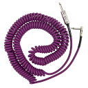 Fender Hendrix Voodoo Child Cable Purple SL 30ft ギターケーブルジミ・ヘンドリックスは、その型破りなプレイと唯一無二のサウンドでロックシーンに大きなムーブメントを起こしました。彼を象徴するヴィンテージスタイルのカールコードで彼の起こしたマジックを再現しましょう。1/4インチ ストレート / L 字 モノラルプラグ ジミ・ヘンドリックスを象徴するカールコード・片側にはストレート形状、もう片側にはヴィンテージスタイルの平形L字プラグを採用 ・ノイズを低減する為、6.5mm皮膜と銅網線により 95%をシールディング。 ・優れたサウンドとバランスのよい帯域を実現する無酸素銅を使用。・直線長 30フィートカラー：パープル