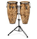 LP LPA646-HC Aspire 10″& 11″ Conga Set with Stand Havana Cafe コンガセット