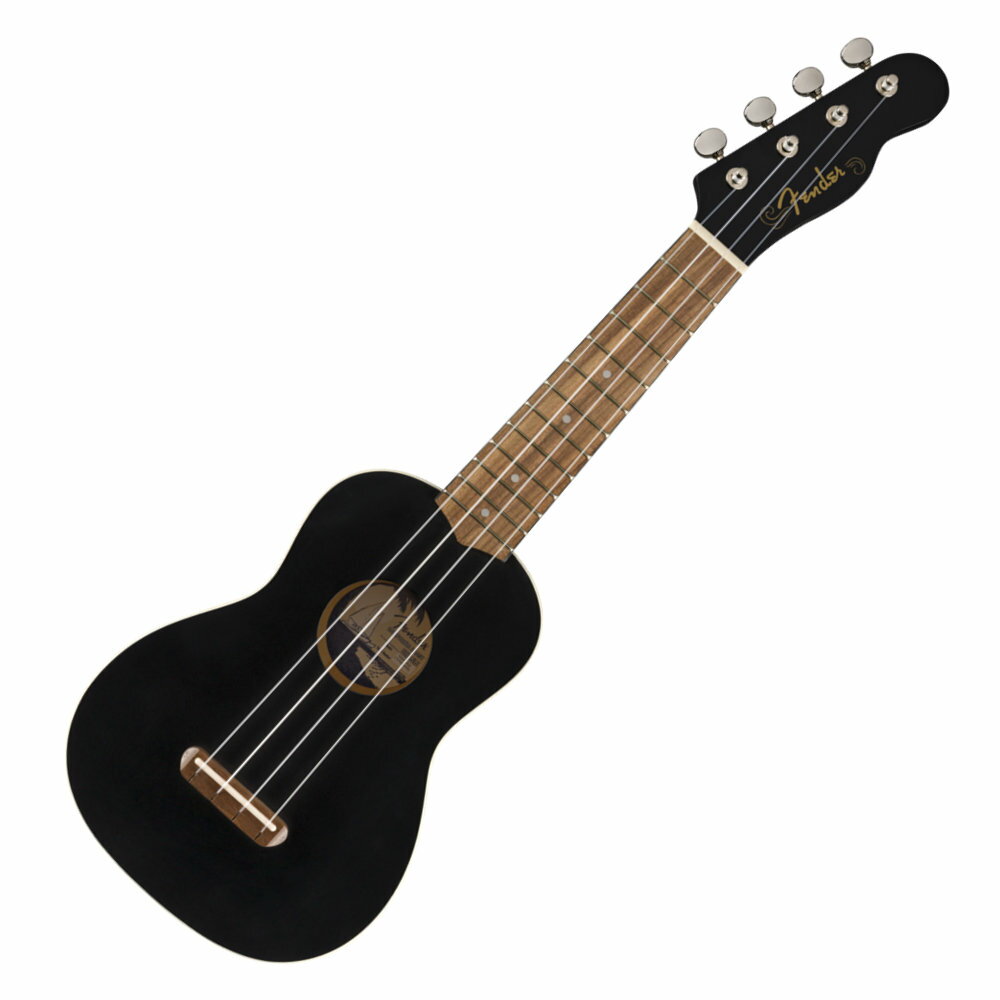 ե Fender Venice Soprano Ukulele Black Walnut ץ 