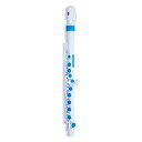 【2/15エントリーで最大P20倍】 NUVO N220JFBL jFLUTE 2.0 White/Blue ヌーボ プラスチックフルート jフルート お子様向き