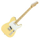 Fender American Performer Telecaster MN VWT エレキギターカリフォルニア州のコロナ工場で製造されるAmerican Performer Telecasterは、USA製フェンダーならではのオーセンティックなトーンとフィーリング、そしてパフォーマンスにインスピレーションを与え新たな次元へと導くモダンスペックを随所にフィーチャーしています。本モデルは、American Performerシリーズのために特別に開発された、リッチで表情豊かなトーンを奏でるYosemiteシングルコイルピックアップを2基搭載しています。Yosemiteピックアップは高出力を実現する面取りのないポールピースのスタッガード仕様となっており、フロントピックアップをシェラック溶液で、リアピックアップをロウでポッティングすることでフィードバックを効果的に抑制しながらダイナミックなサウンドを奏でます。またAmerican Performer Telecasterはトーンを絞った際に低域も同時に適量アッテネートするGreasebucketトーンサーキットを搭載し、音の濁りを防ぎます。9.5インチラジアス指板のModern Cシェイプネックには22本のジャンボフレットを装備し、スムーズかつ正確なベンディングが行えます。【Specifications】・ボディフィニッシュ：Gloss・ボディシェイプ：Telecaster・ネック：Maple・ネックフィニッシュ：Satin Urethane・ネックシェイプ：Modern "C"・スケール：25.5" (648 mm)・フィンガーボード：Maple・フィンガーボードラジアス：9.5" (241 mm)・フレットナンバー：22・Frets Size：Jumbo・ナット：Synthetic Bone・ナット幅：1.685" (42.8 mm)・ポジションインレイ：Black Dots・トラスロッド：Standard・トラスロッドレンチ：1/8" Hex (Allen)・ブリッジピックアップ：Yosemite Single-Coil Telecaster・ネックピックアップ：Yosemite Single-Coil Telecaster・コントロール：Master Volume, Master Tone・ピックアップスイッチ：3-Position Toggle: Position 1. Bridge Pickup, Position 2. Bridge and Middle Pickups, Position 3. Middle Pickup・ピックアップコンフィギュレーション：SS・ブリッジ：3-Saddle Strings-Thru-Body Tele Bridge・ハードウェアフィニッシュ：Nickel/Chrome・チューニングマシーン：Fender ClassicGear・カラー：Vintage White