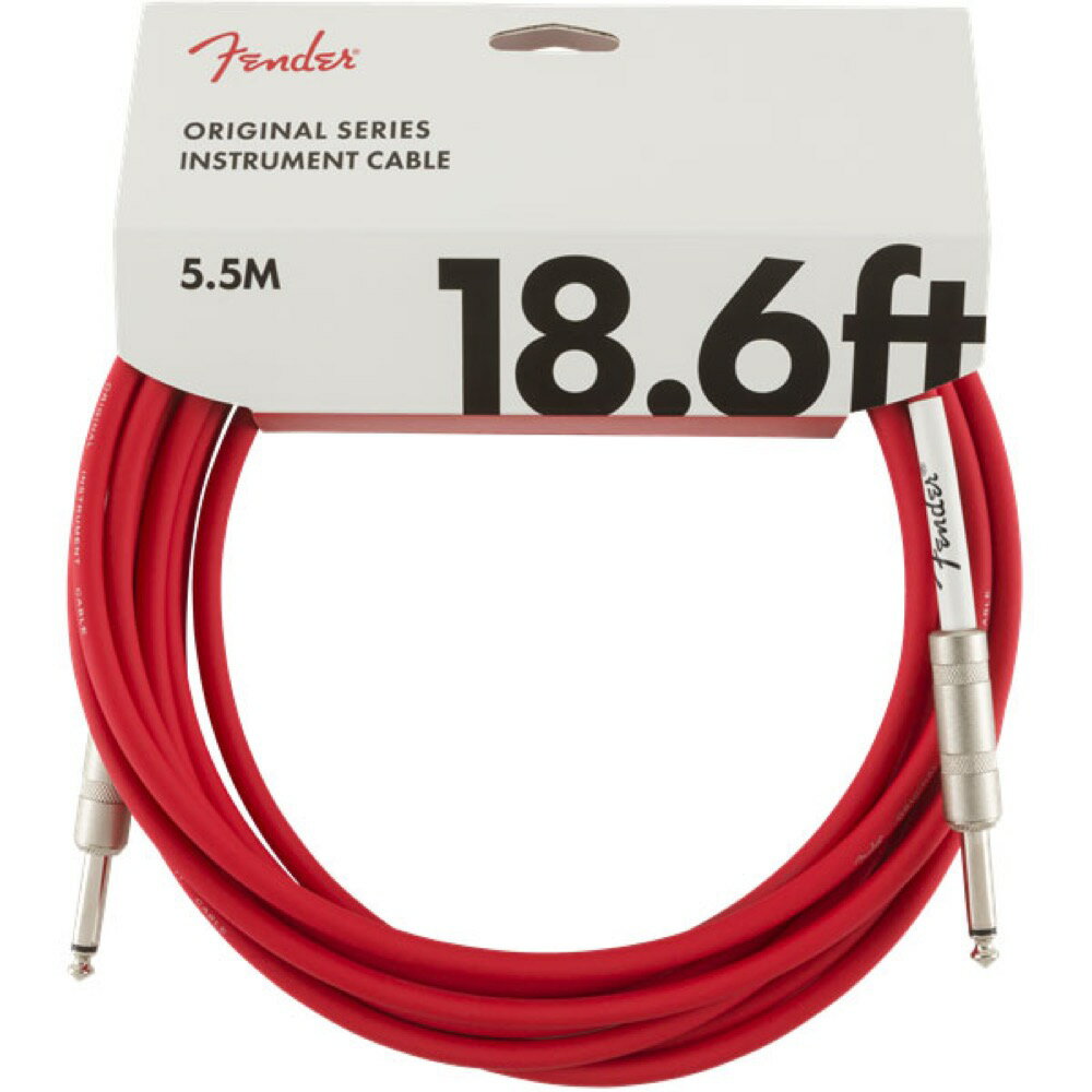 12/1ޤ P5ܡ ե Fender Original Series Instrument Cable SS 18.6' FRD ֥