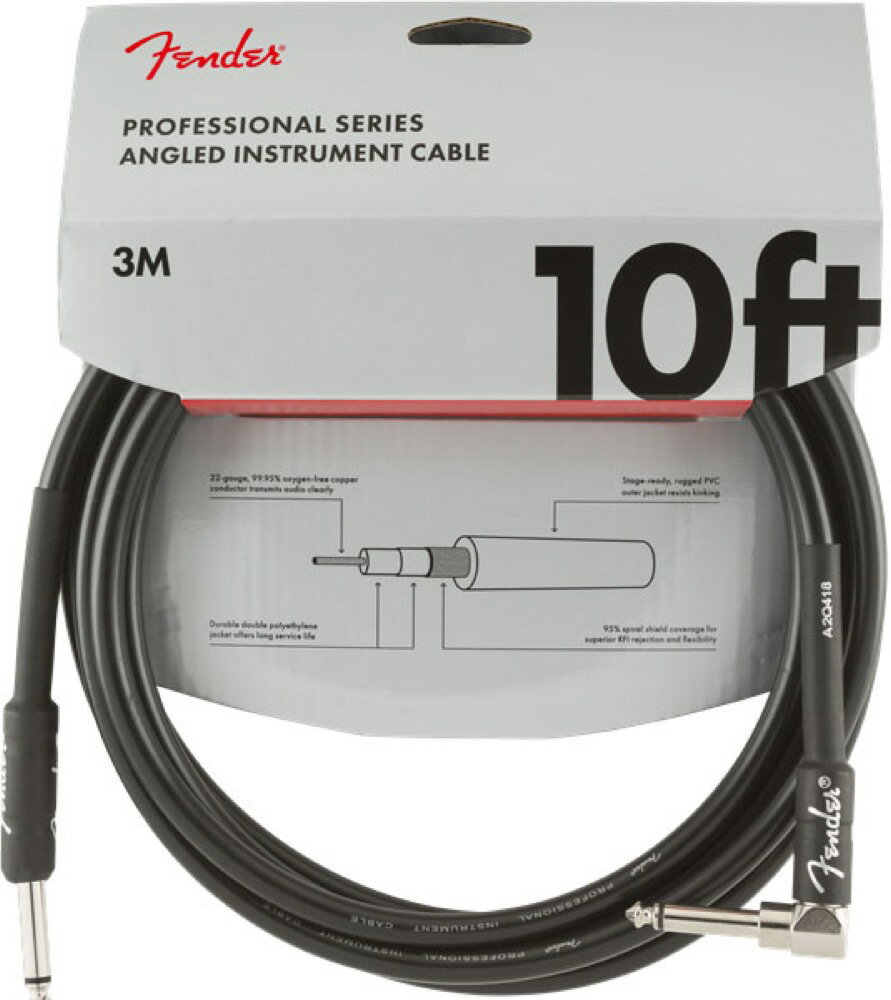 ギター シールド フェンダー Fender Original Series Instrument Cable SS 18.6' Daphne Blue ギターケーブル