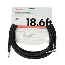 ギター シールド フェンダー Fender Professional Series Instrument Cable SL 18.6' Black ギターケーブル