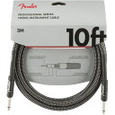 ギター シールド フェンダー Fender Professional Series Instrument Cable SS 10 039 Gray Tweed ギターケーブル