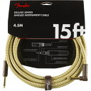 ギター シールド フェンダー Fender Deluxe Series Instrument Cables SL 15 039 Tweed ギターケーブル