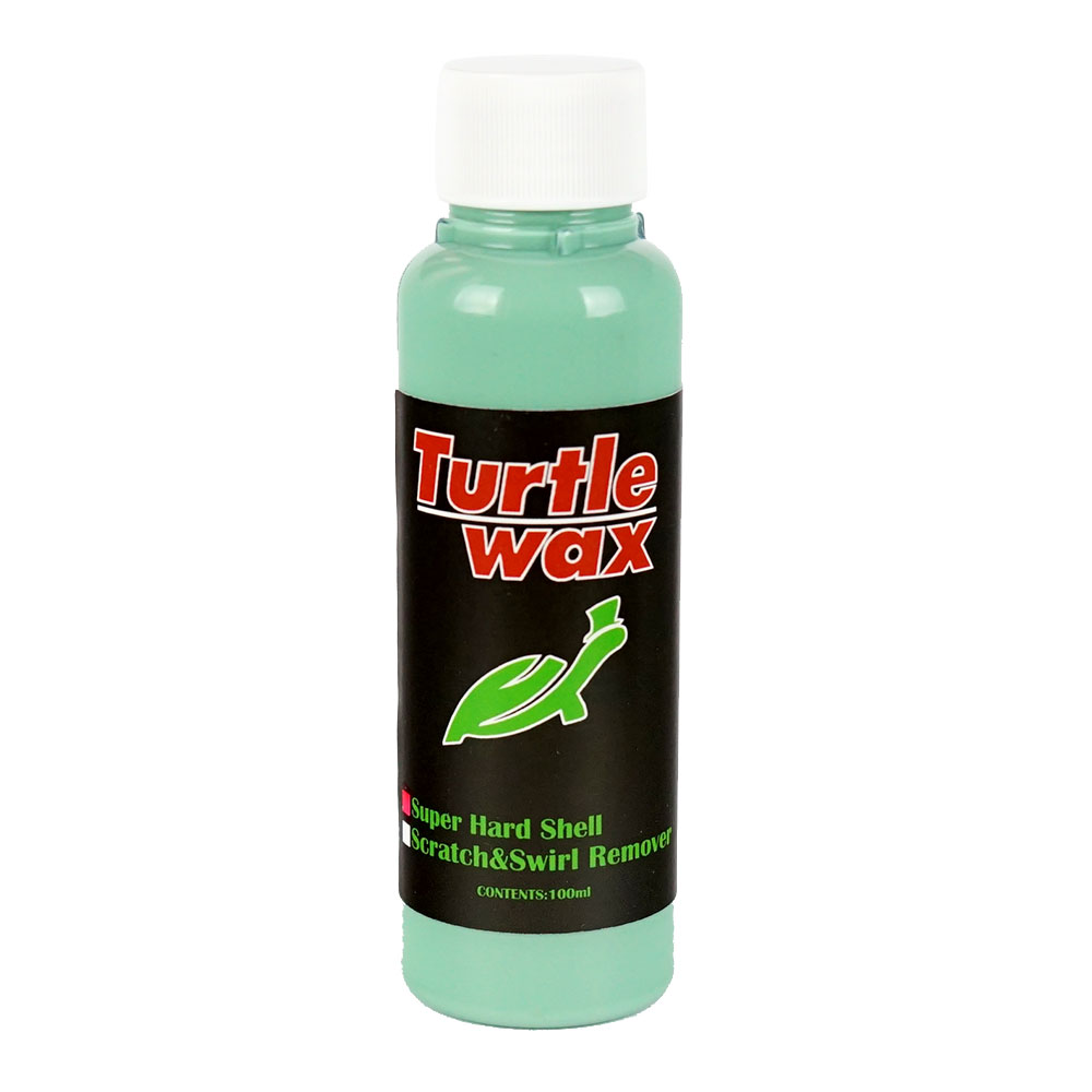 Turtle Wax Super Hard Shellタートル ワックス スーパー ハードシェルグリーンのハードシェルは主に光沢を出す用の仕上げワックスです。長年の使用により、くすんできた塗装面をハードシェルで磨き上げることで、新品に近い輝きを取り戻すことが期待できます。