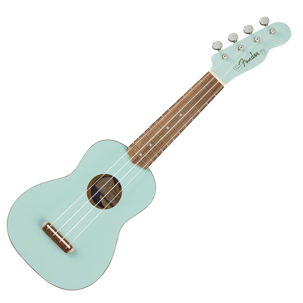 フェンダー Fender Venice Soprano Uke WN Daphne Blue ソプラノウクレレ