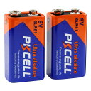【9Vアルカリ電池 2個パック】 PKCELL BATTERY 6LR61-2B