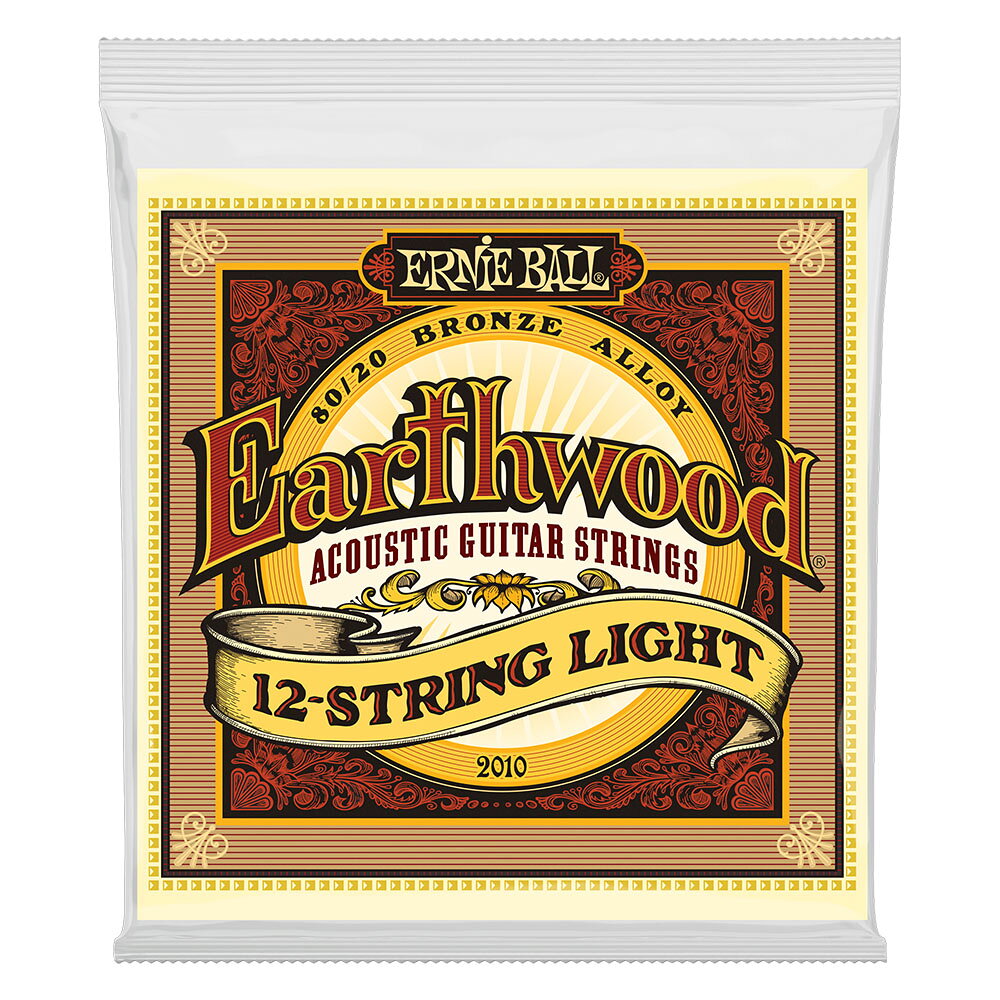 アーニーボール ERNIE BALL 2010 Earthwood Light 12-String 80/20 Bronze 9-46 Gauge アコースティックギター弦