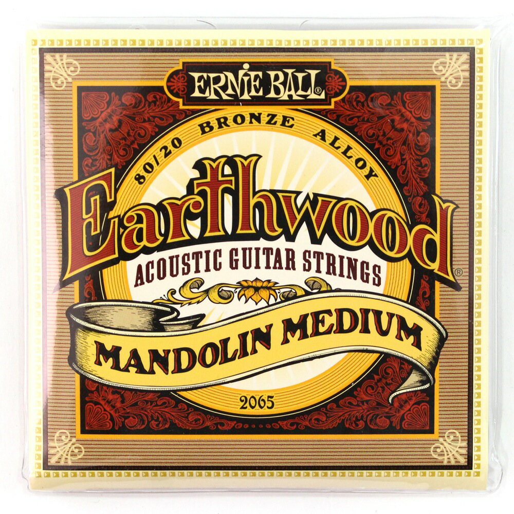 ˡܡ ERNIE BALL 2065 Earthwood Mandolin Medium Loop End 80/20 Bronze 10-36 Gauge ޥɥ