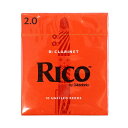 【2/15エントリーで最大P20倍】 D'Addario Woodwinds/RICO RCA1020 リコ B♭クラリネット リード 2 10枚入